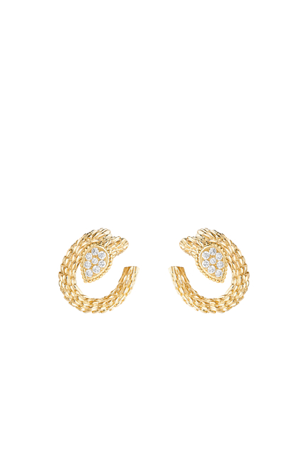 Serpent Bohème S Motif Hoop Earrings