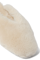 Regency Fur Mule Slippers