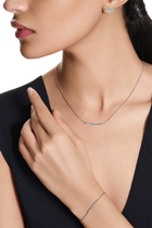 Quatre Grosgrain Pendant Necklace, 18k White Gold