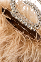 Karma Feather Clutch Bag