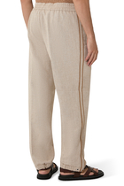  Slub Canvas Straight Pants