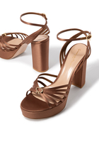 Rita Satin 70 Platform Sandals