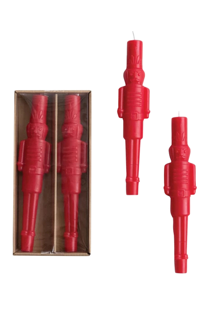 Nutcracker Shaped Candle Set