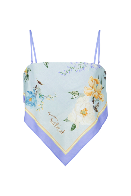 Floral Linen Top