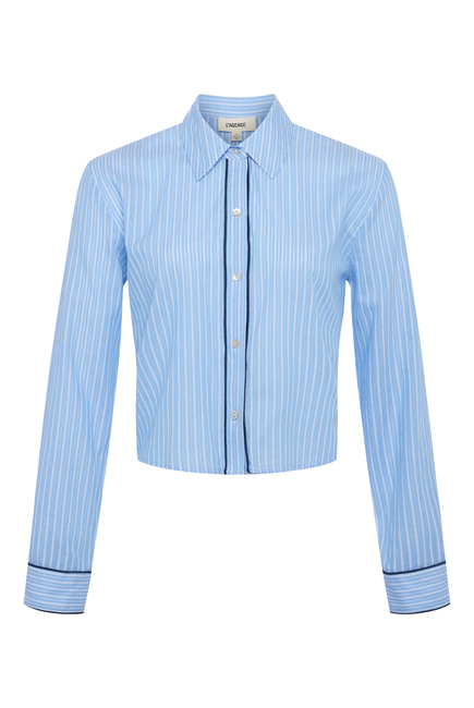  Cosette Cropped Poplin Shirt 
