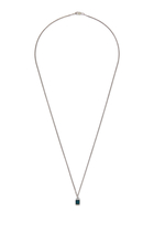 Valor Blue Topaz Necklace, Sterling Silver & Semi Precious Stone