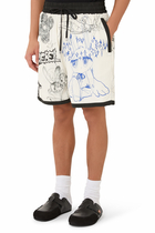 Sketchbook Printed Shorts