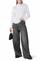 Scarf Poplin Blouse