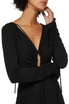 Quatre White Edition Necklace, set with Diamonds