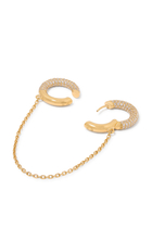 Encrusted Mini Loophole Earring