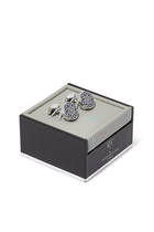 Star Weave Enamel Cufflinks
