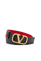Reversible VLogo Signature Belt