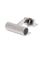 Cable Rope Cufflinks,  White Bronze Plated Base Metal
