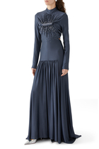 Long Embroidered Dress
