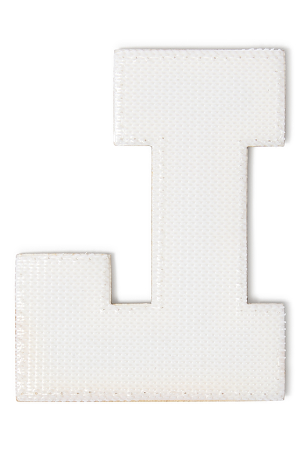 Kids 3" Chenille Sparkle ‘L’ Letter Patch