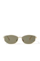 DiorCannage B1U Gold Oval Sunglasses