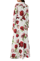 Peony Cotton Poplin Caftan 