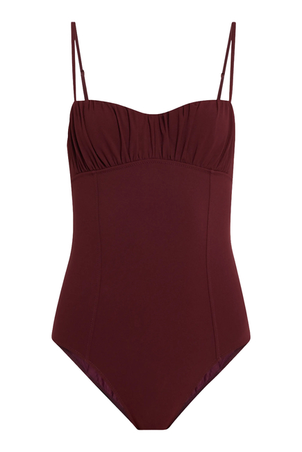 Dalila Ruched Maillot One-Piece Swimsuit