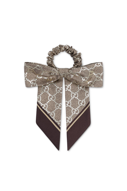 GG Silk Jacquard Scrunchie