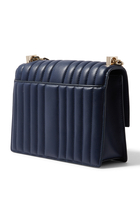 Deco Quilted Chain Shoulder Bag