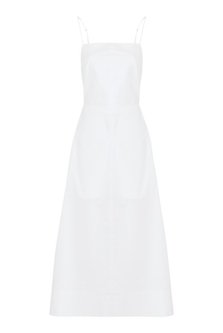 Eco Poplin Strappy Dress