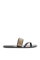 Aida Flat Slides with Embellished Strap