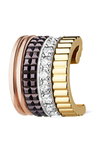 Quatre Classique Single Clip Earring with Diamonds