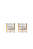 Kids Rectangle Crystal Earrings
