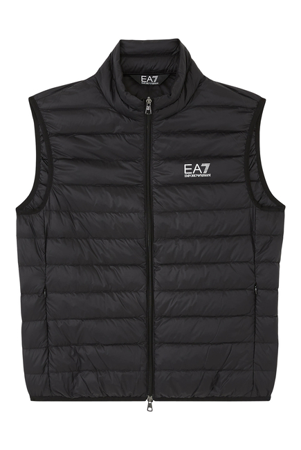 EA7 Logo Puffer Vest