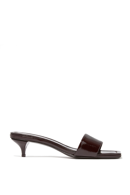 Minimal Heel Patent Port 40 Mules
