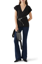 Le Mid Rise V Neck T-Shirt