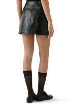 Reedition Vinyl Mini Skirt