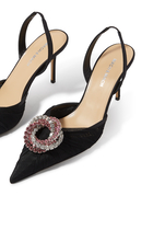Galaxy Tulle 85 Slingback Pumps