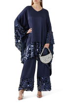 Dreamy Sequin Trim Trousers