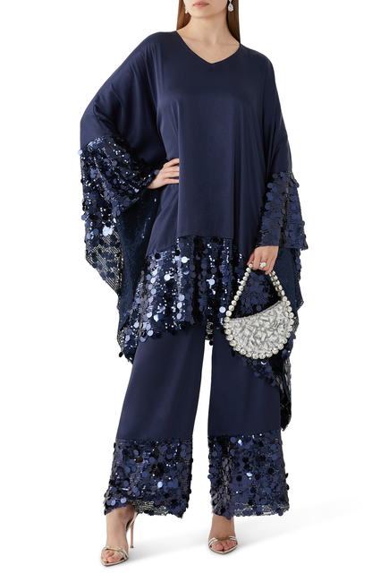 Dreamy Sequin Trim Trousers