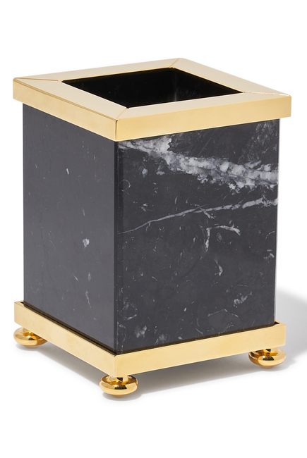 Marble Brush Holder