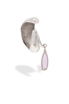 Blown Drip Ear Cuff, 925 Sterling Silver & Amethyst