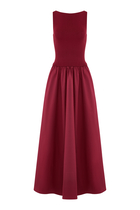 Bateau Cut Out Dress