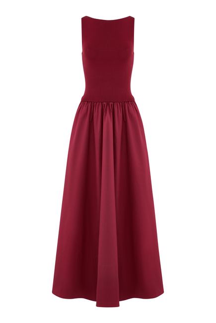 Bateau Cut Out Dress