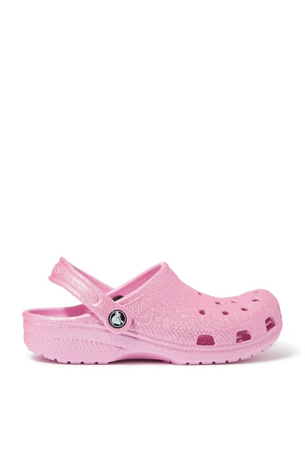 Kids Classic Glitter Clogs