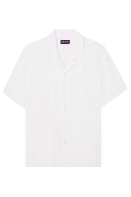 Basket-Weave Linen Shirt