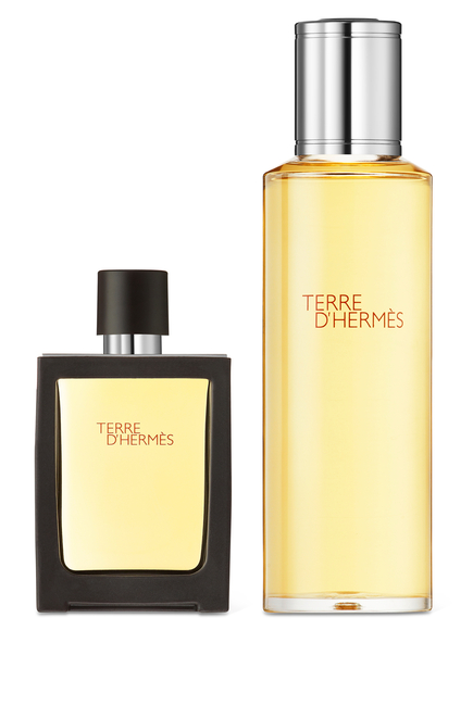 Terre d'Hermès, Parfum, 30ml Travel Spray and 125ml Refill Terre d'Hermès, Parfum, 30ml Travel Spray and 125ml Refill