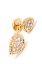 Serpent Bohème Double Motif Diamond Single Stud Earring