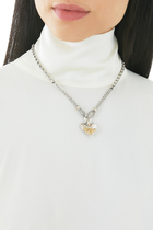 Fallahy Heart Necklace, 18k Yellow Gold & Sterling Silver