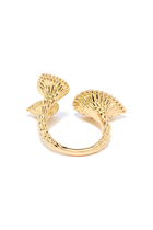 Serpent Bohème Ring 3 Motifs,18k Yellow Gold with Malachite & Diamonds