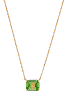 Crystal Necklace, Brass & Semi-precious Tourmaline