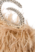 Karma Feather Clutch Bag