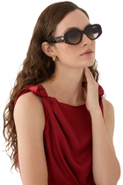 Serpenti Forever Havana Oval Sunglasses