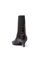  Croco-Embossed 60 Mid-Heel Boots