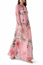 Lilith Tie Neck Maxi Dress